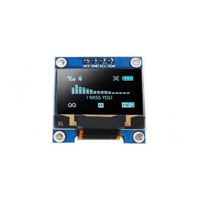 0.96'' 128x64 Oled Graphic LCD Screen - Blue - 1