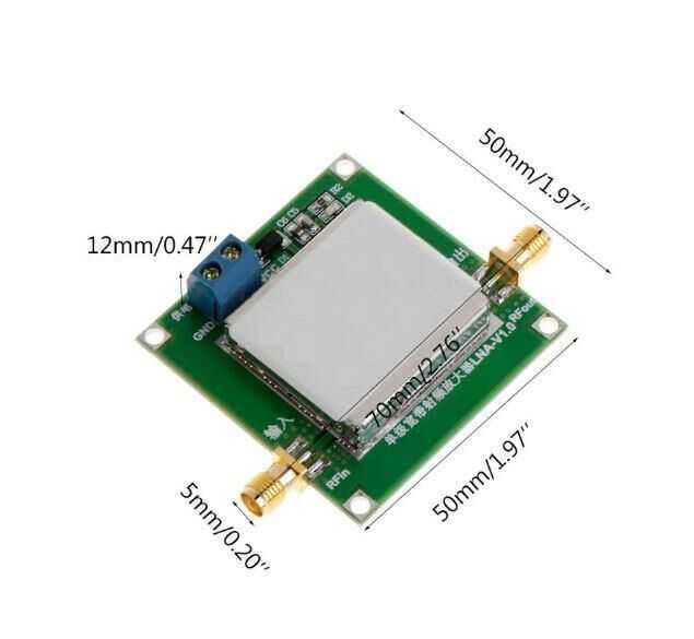 Module Amplificateur RF LNA 0.1-2000MHz Avec Gain 32dB - Haut Bruit Pour Haute Fréquence