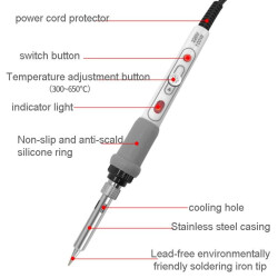 100W Pencil Soldering Iron with Analog Heat Adjustment - 2