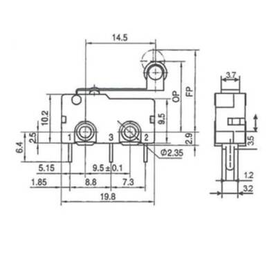 10T65 Micro Switch Reel 3-Pin - 2