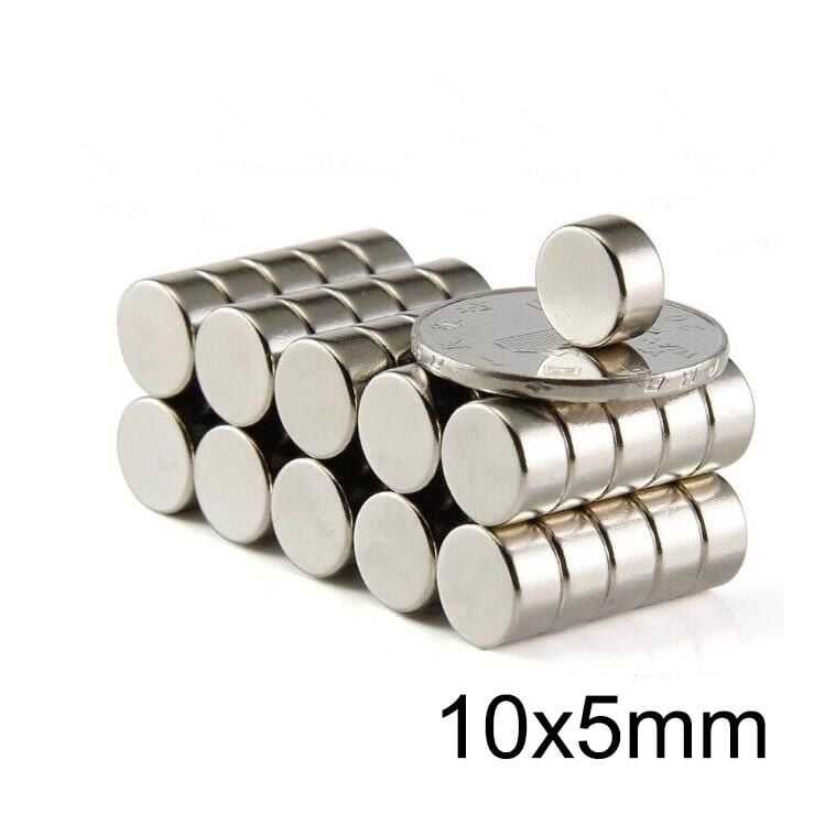  10x5mm Neodyum Güçlü Mıknatıs - Neodim Magnet