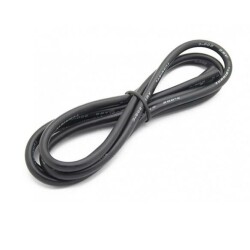 12 AWG Silicone Cable Black - 1 Meter 
