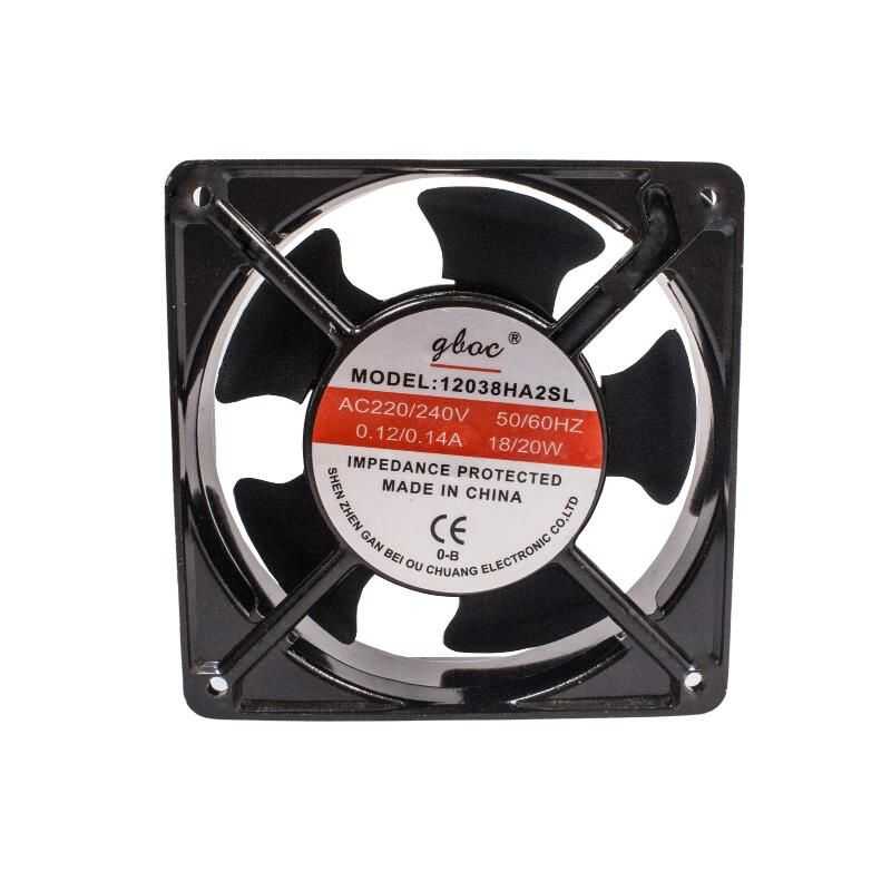  12038ha2sl 220v 0.12a Metal Fan - 120x120x38mm