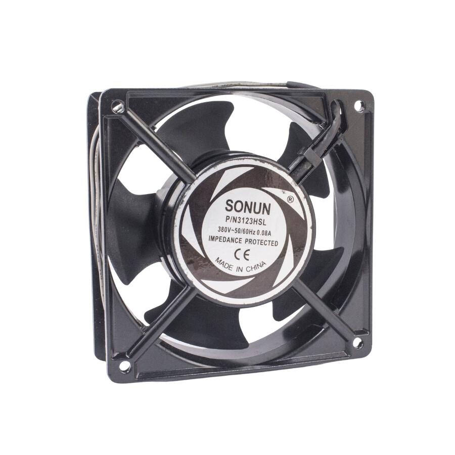  120x120x38mm 380v 50/60hz 0.08a Metal Fan 2 Kablolu