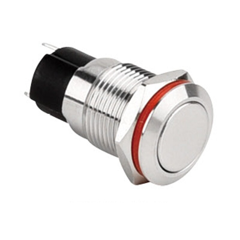  12a-p1 12mm Düz Yaylı Metal Buton