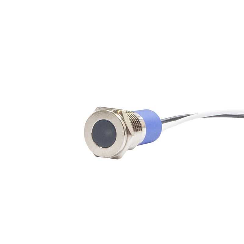  12mm 24v Mavi Led Metal Kablolu Sinyal Lambası Ip67 Gq12t-b