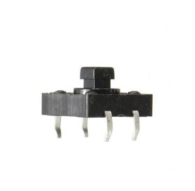 12x12x7.3mm 4 Pinli Siyah Push Buton - Tact Switch - 2