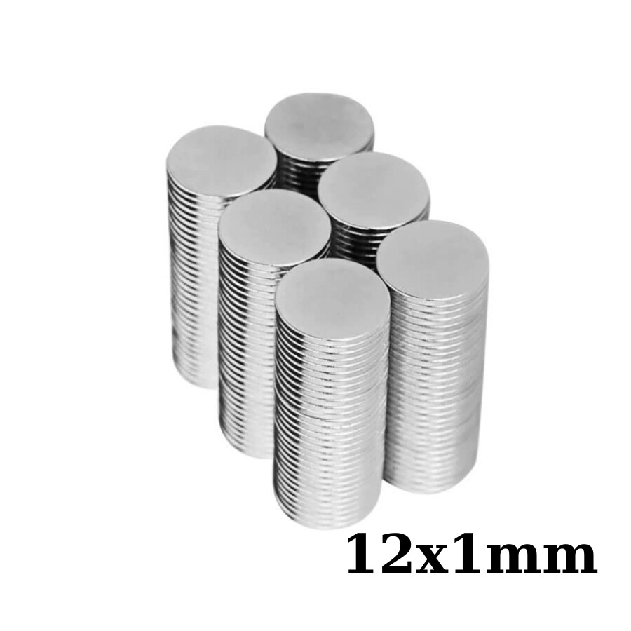  12x1mm Neodyum Güçlü Mıknatıs - Neodim Magnet