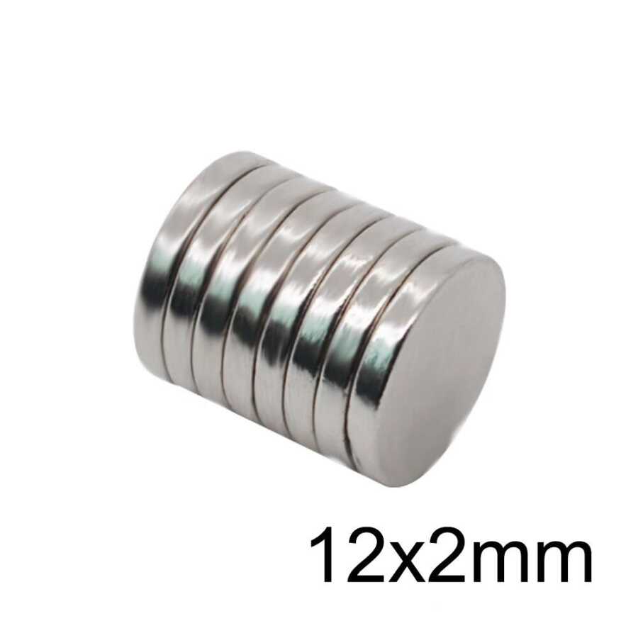  12x2mm Neodyum Güçlü Mıknatıs - Neodim Magnet