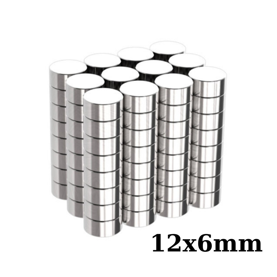  12x6mm Neodyum Güçlü Mıknatıs - Neodim Magnet