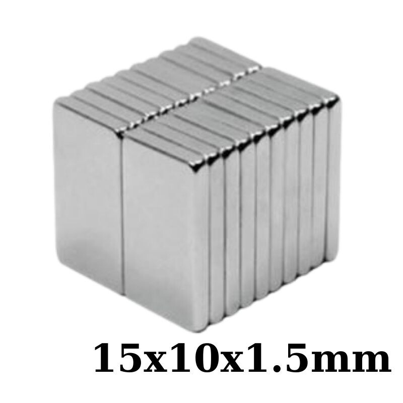  15x10x1.5mm Neodyum Güçlü Mıknatıs - Neodim Magnet