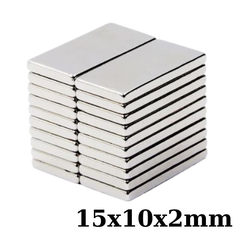  15x10x2mm Neodyum Güçlü Mıknatıs - Neodim Magnet