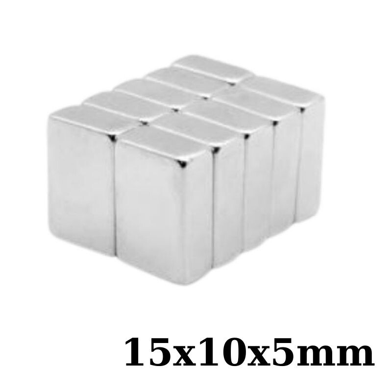  15x10x5mm Neodyum Güçlü Mıknatıs - Neodim Magnet