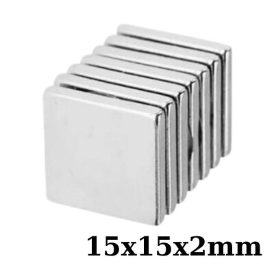 15x15x2mm Neodyum Güçlü Mıknatıs - Neodim Magnet - 1