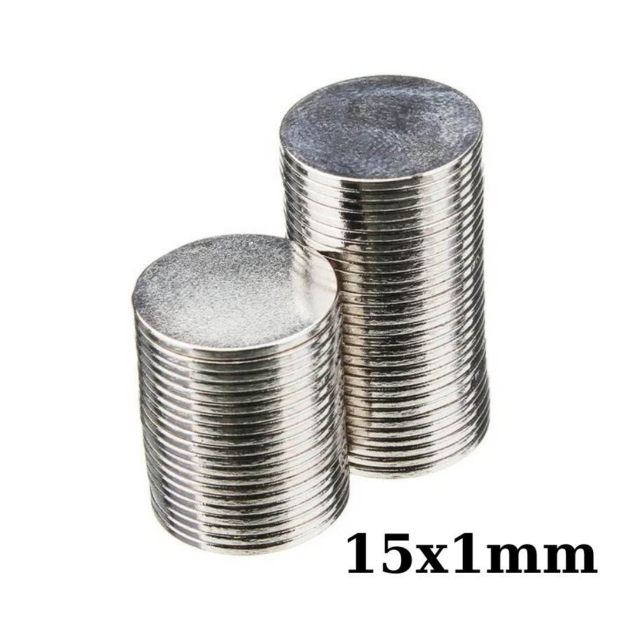  15x1mm Neodyum Güçlü Mıknatıs - Neodim Magnet