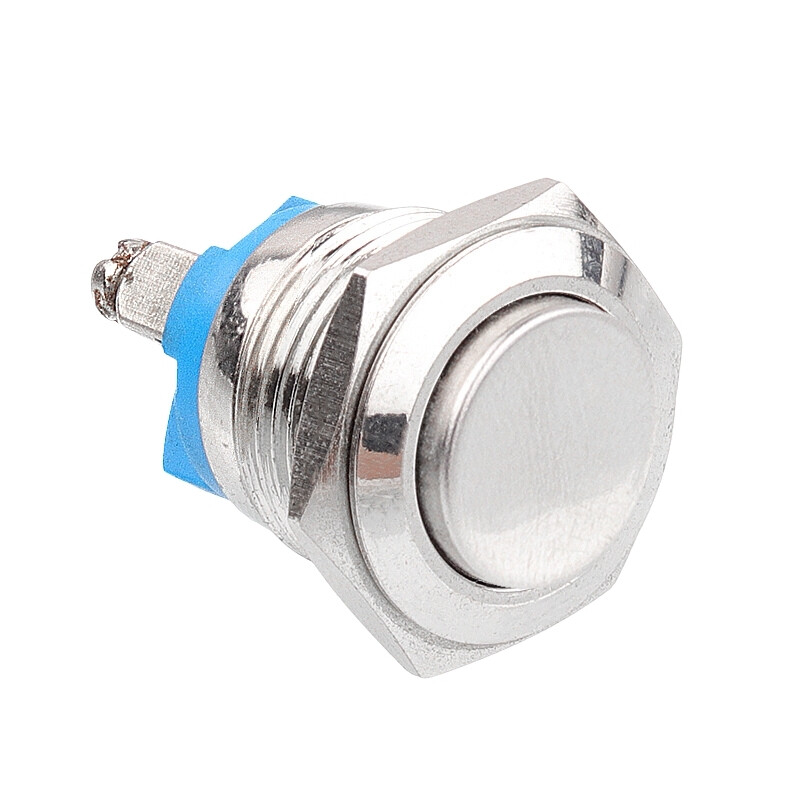  16g-g0 16mm Çıkık Yaylı Metal Buton
