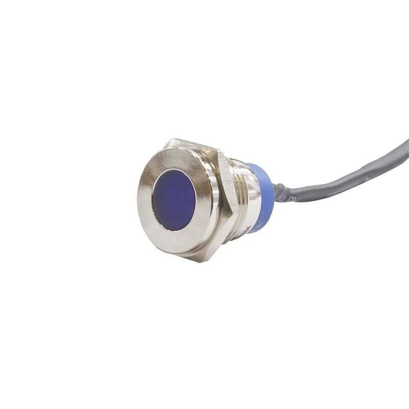  16mm 24v Mavi Led Metal Kablolu Sinyal Lambası Ip67 Gq16t-b
