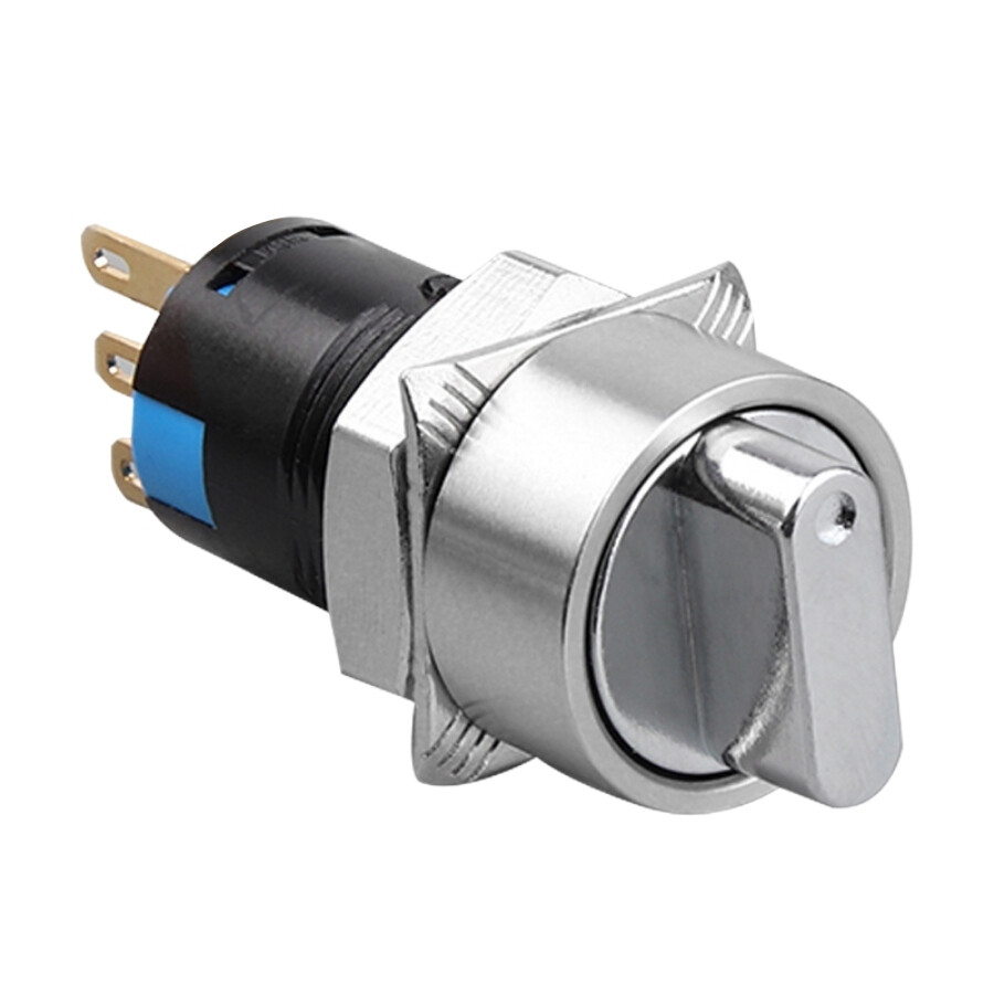  16x-p1 16mm Anahtarlı Mandal Buton 1no+1nc