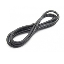 18 AWG Silicone Cable Black - 1 Meter 