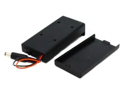 18650 2 Jack Battery Holder - With Cover and Key - 2