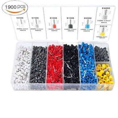 1900 Pieces 7 Types Insulated Ferrule Set - Cable Ferrule - 1