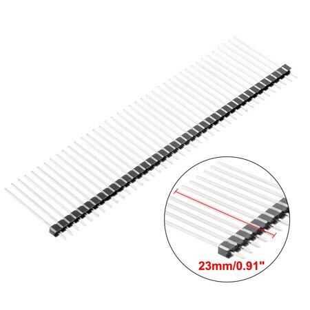  1x40 23mm Erkek Header 40 Pin 2.54mm 180 Derece
