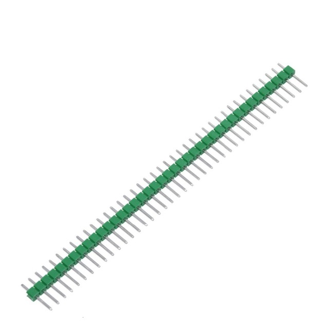  1x40 Erkek Header 40 Pin 2.54mm 180 Derece - Yeşil
