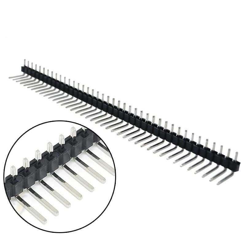  1x40 Erkek Header 40 Pin 2.54mm 90 Derece