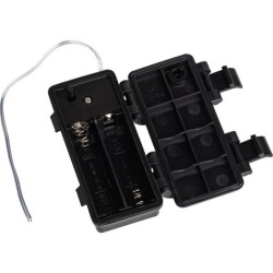 2 AA Battery Holders - With Waterproof Switch and Cover - 2