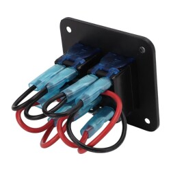 2-pin ON-OFF Blue Light Switch Switch Panel 12V-24V - 3
