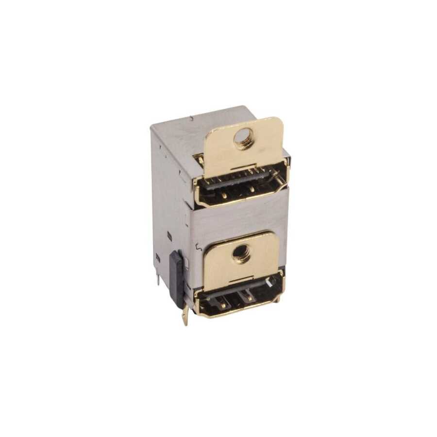  2 Port Dişi Hdmı Konnektör Pcb Tipi