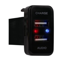 2 USB Charging Socket Panel - Charging + Audio 