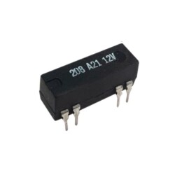 208 A21 12V Reed Relay Double Contact N/O 12VDC 0.5A - 1