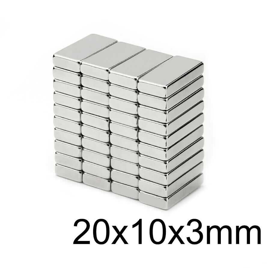  20x10x3mm Neodyum Güçlü Mıknatıs - Neodim Magnet