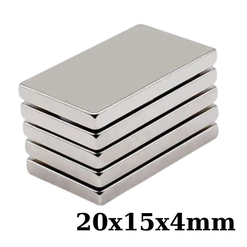  20x15x4mm Neodyum Güçlü Mıknatıs - Neodim Magnet