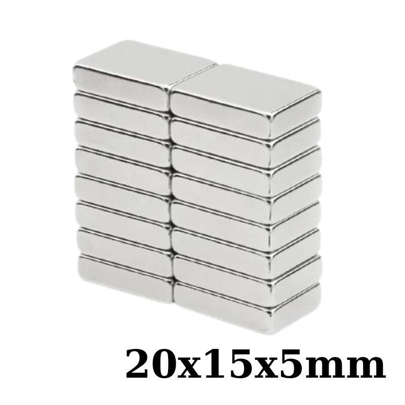  20x15x5mm Neodyum Güçlü Mıknatıs - Neodim Magnet