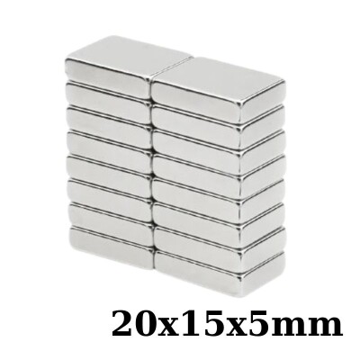 20x15x5mm Neodyum Güçlü Mıknatıs - Neodim Magnet - 1