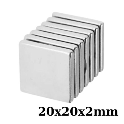 20x20x2mm Neodyum Güçlü Mıknatıs - Neodim Magnet - 1