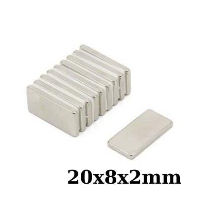 20x8x2mm Neodyum Güçlü Mıknatıs - Neodim Magnet - 1