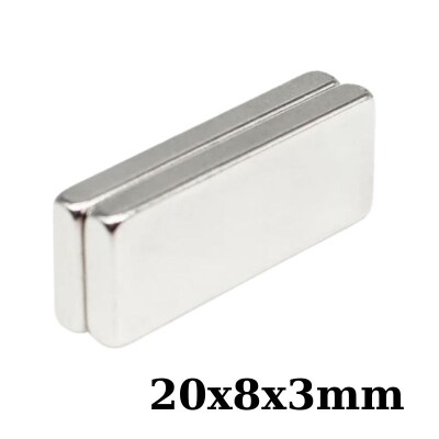 20x8x3mm Neodyum Güçlü Mıknatıs - Neodim Magnet - 1