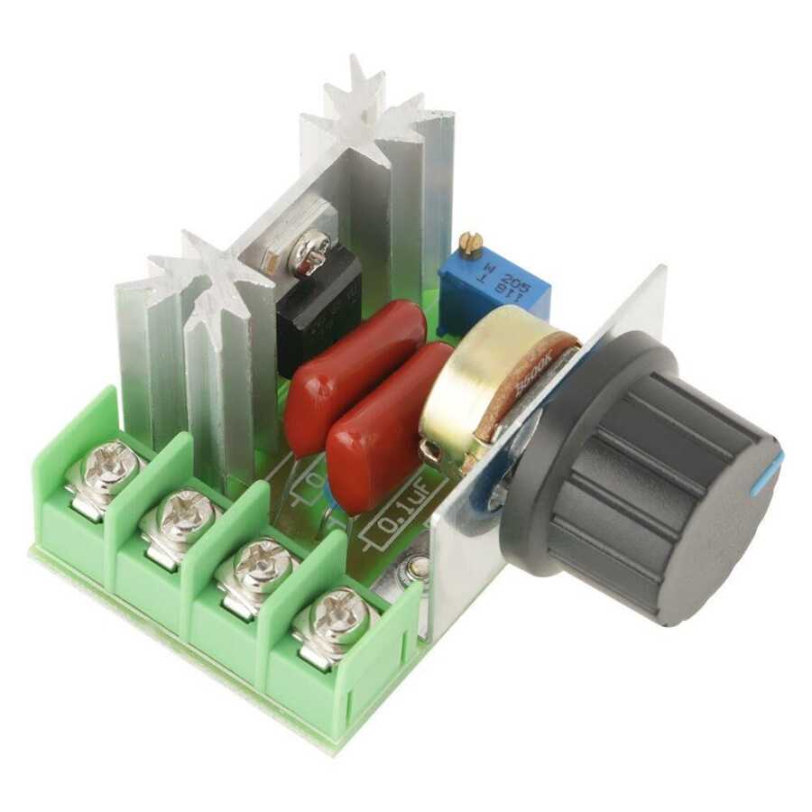  220v Ac Motor Sürücü / 2000w Voltaj Regülatörü Hız & Işık Düşürücü