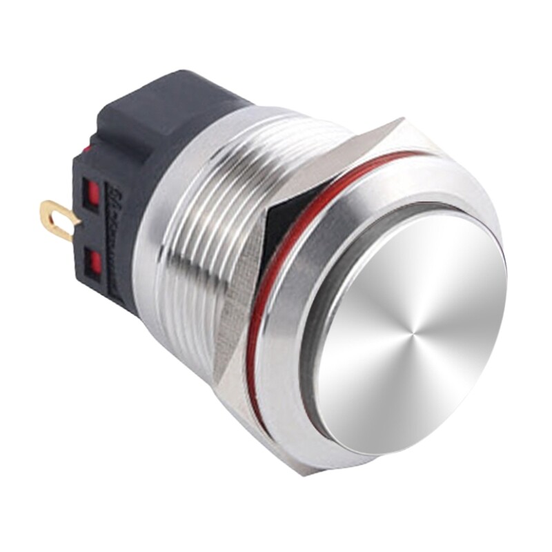  22b-g1z 22mm Çıkık Anahtarlı Metal Buton