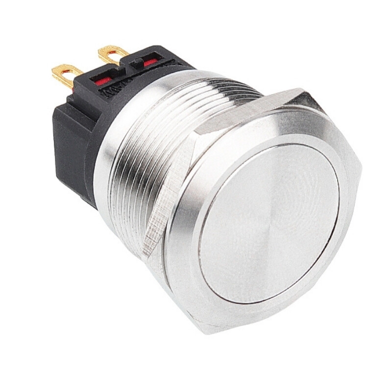  22b-p1z 22mm Düz Anahtarlı Metal Buton