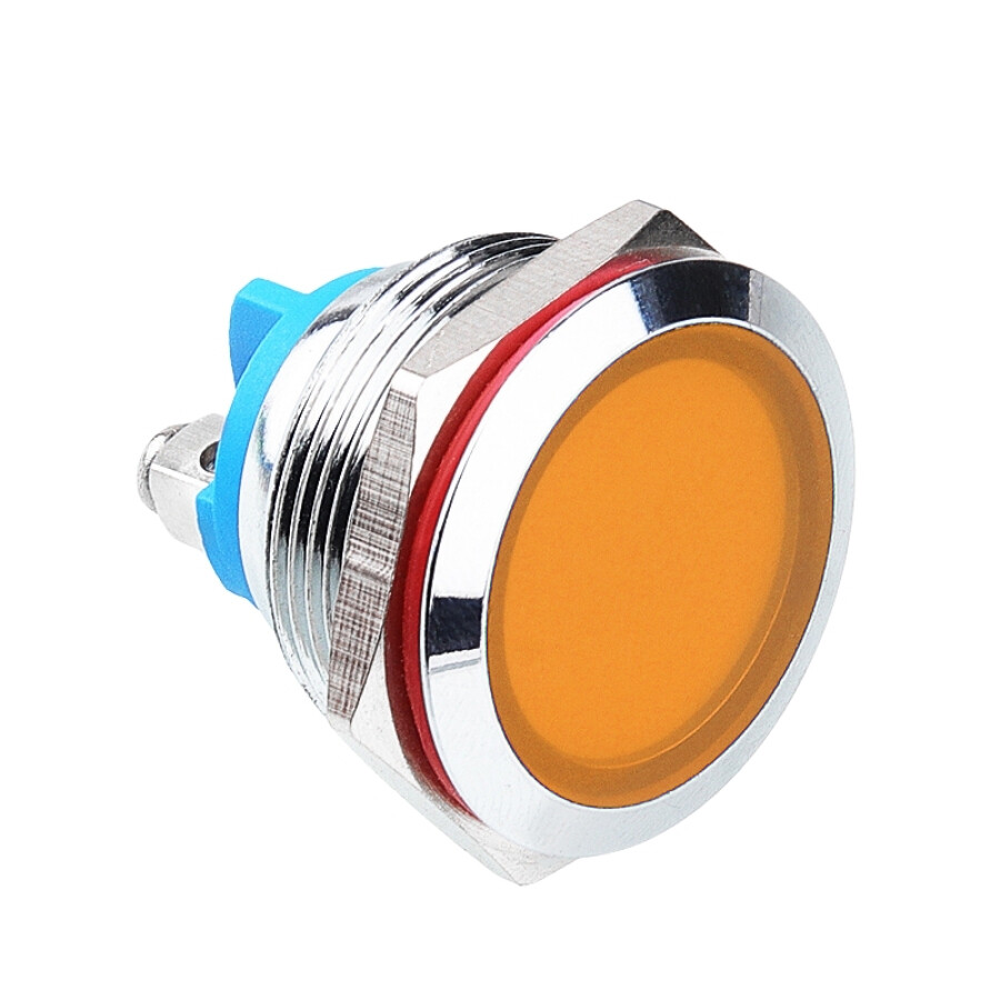  22l-p1 22mm 12-24v Metal Sinyal Lambası - Sarı
