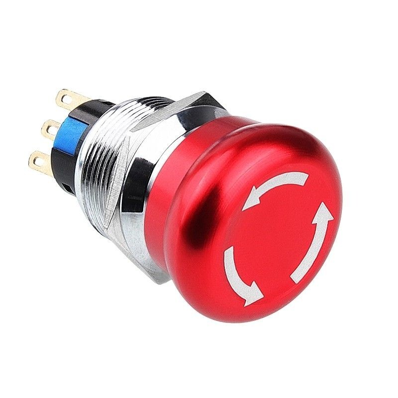  22m-q1 22mm Metal Acil Stop Butonu 1no+1nc