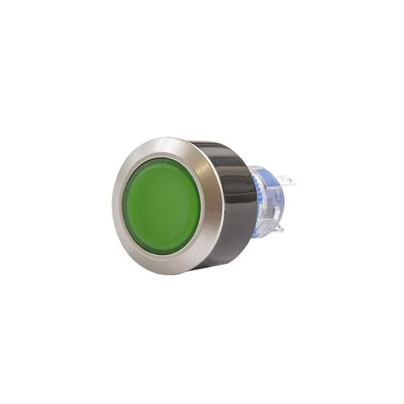 22mm 24v Yeşil Yaylı Buton Cd-awy-11d/24v/g