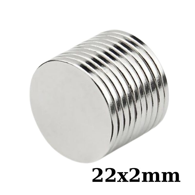  22x2mm Neodyum Güçlü Mıknatıs - Neodim Magnet