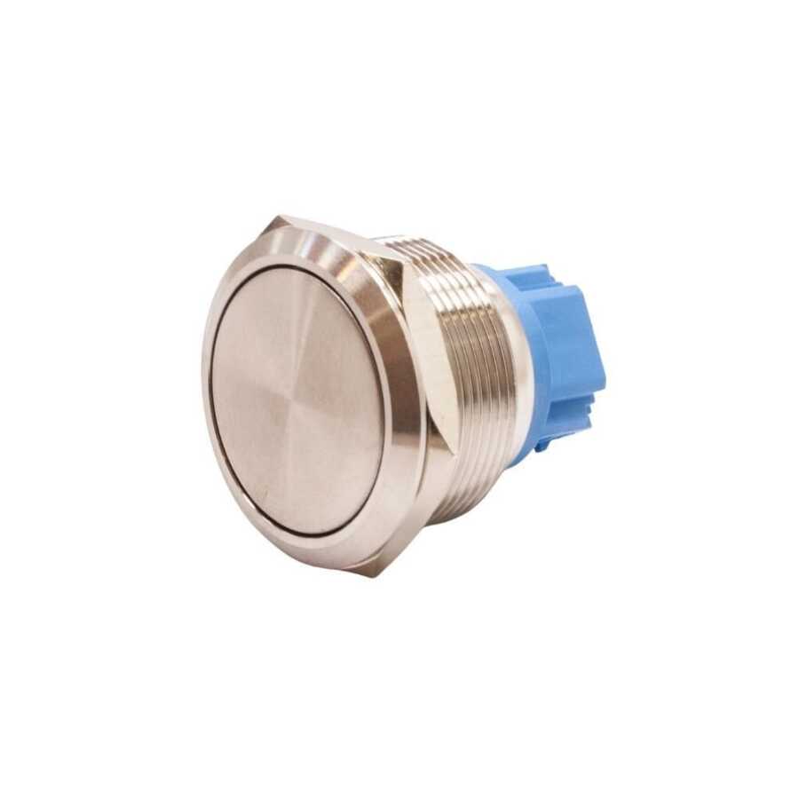  25b-p1 25mm Düz Yaylı Metal Buton
