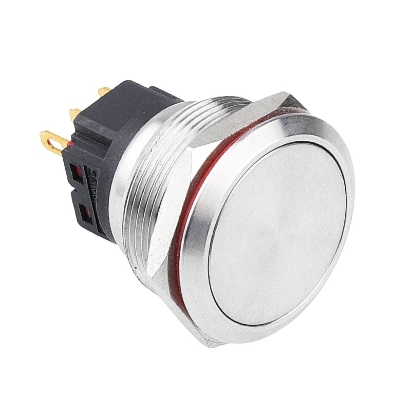  25b-p1z 25mm Düz Anahtarlı Metal Buton