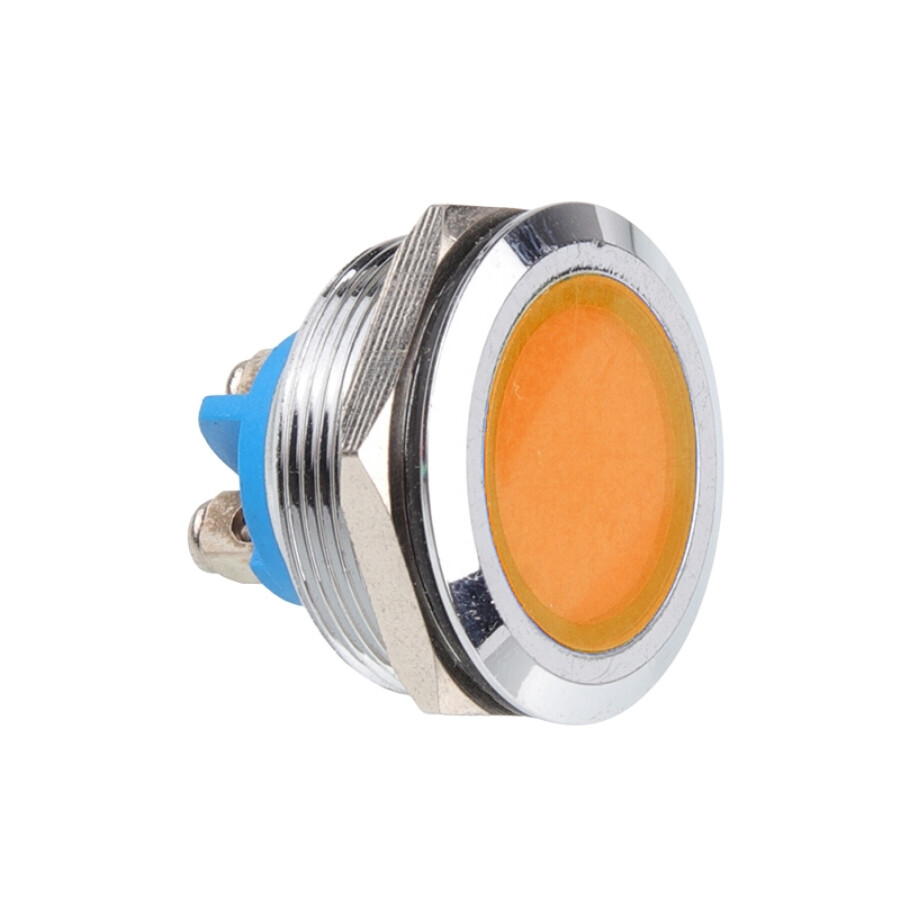  25l-p1 25mm 12-24v Metal Sinyal Lambası - Sarı